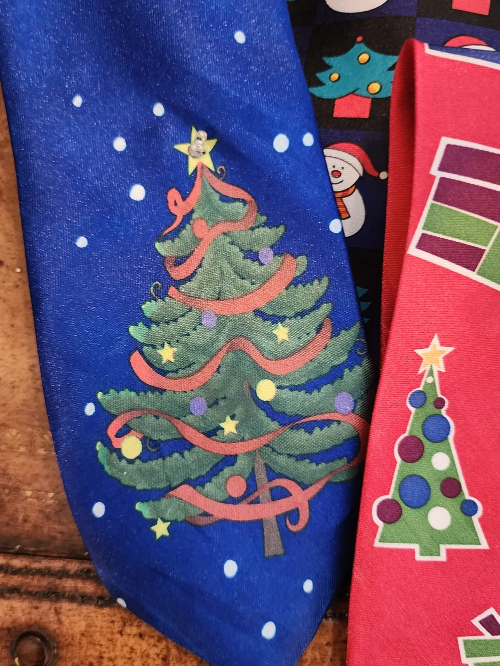 Christmas Novelty Necktie Lot of 5 Men’s Holiday Ties Musical Christmas Tree